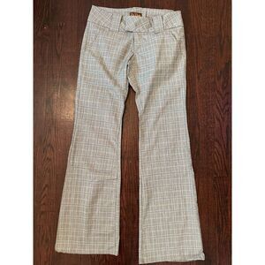 Y2K Bebop Low Rise Plaid Trouser Pant Sz 3